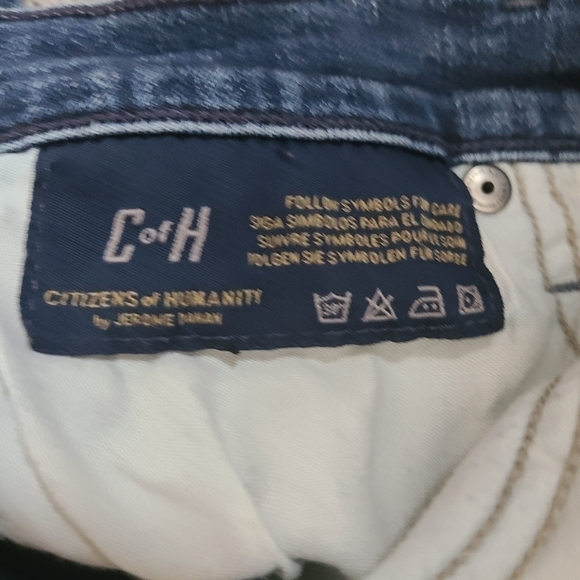 CITIZENS OF HUMANITY Rocket High Rise Skinny Distressed Jeans Size 29 - Picture 10 of 13